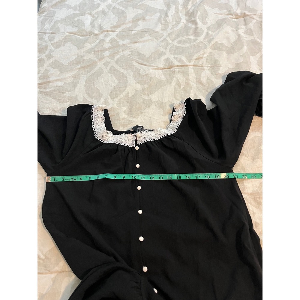 Dressed in Lala Romanticize Your Life‎ Black Midi Dress Oversized small - Picture 8 of 10